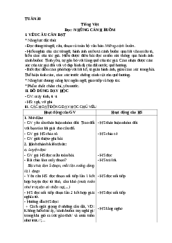 Giáo án Tiếng Việt lớp 4 Tuần 30 | Kết nối tri thức