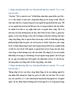 Viết đoạn văn trình bày điều bạn thấy tâm đắc khi đọc văn bản "Tôi có một ước mơ" | Văn mẫu 11 Kết nối tri thức