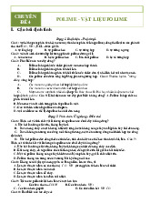 Polime trong Hóa Học môn Cơ sở lý thuyết Hoá Học | Trường Đại học Sư phạm Thành phố Hồ Chí Minh