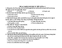 Trắc Nghiệm & Câu Tự Luận Tổng Hợp Môn Hành vi người tiêu dùng | Đại học Kinh Tế Quốc Dân