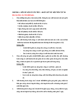 Bài tập ôn tập môn Kỹ thuật lập trình có lời giải | Đại học Sư phạm Kỹ thuật Thành phố Hồ Chí Minh