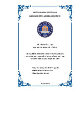 Phân Tích Công Cụ Điều Tiết Thị Trường Tiền Tệ | Bài thảo luận Kinh Tế Vĩ Mô