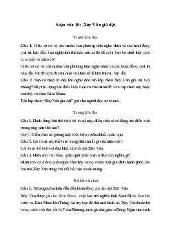 Soạn bài Xúy Vân giả dại - Kết nối tri thức Ngữ văn lớp 10