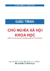 GIÁO TRÌNH CHỦ NGHĨA XÃ HỘI KHOA HỌC (K-2021) | Trường đại học Quốc Tế Hồng Bàng