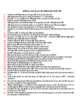 Câu hỏi ngắn Sinh học phân tử | Đại học Y Dược Thành phố Hồ Chí Minh