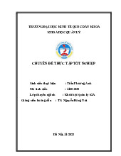 Chính sách đãi ngộ nhân sự tại Tổng công ty Hóa chất và dịch vụ Dầu khí | Bài tập nhóm môn Quản lý học