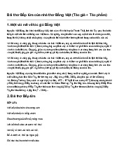 Bài thơ Bếp lửa của nhà thơ Bằng Việt (Tác giả + Tác phẩm) | Ngữ văn 9