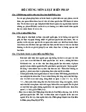 83 câu đề cương môn luật hiến pháp | Trường Đại học Luật - Đại học Quốc gia Hà Nội