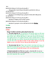 Bài Tập Các Chương 1-4 về Quy Phạm Pháp Luật | Môn Pháp luật đại cương - Đại học Mỏ – Địa chất