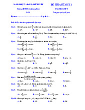 Đề giữa kỳ 1 Toán 11 KNTTVCS năm 2024 – 2025 trường THPT Trần Quang Khải – Hưng Yên