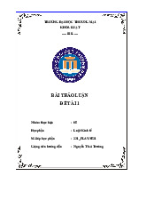 Điều kiện thành lập doanh nghiệp | Bài thảo luận Luật Kinh tế