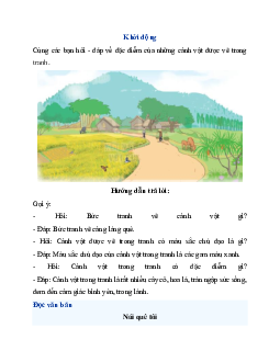 Giải SGK Tiếng Việt 3 trang 83, 84 Bài 18: Núi quê tôi - Đọc | Kết nối tri thức