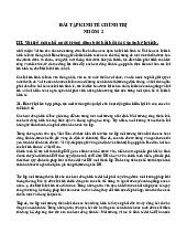 Bài tập Môn Kinh tế chính trị Mác-Lênin | Đại học Kinh Tế Quốc Dân