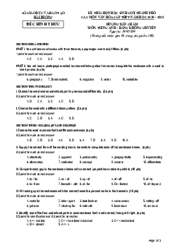 Đề thi chọn học sinh giỏi cấp thành phố, Hải Phòng năm học 2019-2020 (bảng không chuyên) - đáp án