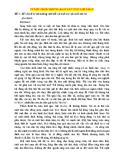 Tuyển chọn những bài văn tự sự lớp 8 hay