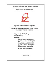 Bài tập Phân tích, đánh giá hệ thống thanh toán điện tử Momo và Payoo môn Thanh toán điện tử | Học viện Công Nghệ Bưu Chính Viễn Thông