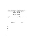 Báo cáo thí nghiệm vật lý 2 phòng A5-403B; kỳ Học 1 - 2023-2024 | Trường Đại học sư phạm kỹ thuật TP Hồ Chí Minh
