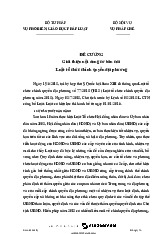 Đề cương Giới thiệu Luật Tổ chức Chính quyền Địa phương 2015 | Môn Cải cách hành chính nhà nước - Học viện Hành chính Quốc gia