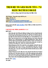 Trọn Bộ Tài Liệu Ielts Từ 0 - 7.0 - Tài liệu Tiếng Anh