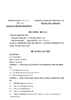 Đề cương đề án 2