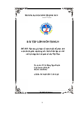 Vận dụng lý luận về mâu thuẫn để phân tích mâu thuẫn giữa xây dựng nền kinh tế độc lập, tự chủ với hội nhập kinh tế quốc tế của Việt Nam - Triết học Mác Lenin| Đại học Kinh Tế Quốc Dân