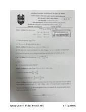 Đề thi cuối kỳ học phần Toán cao cấp 2 năm 2024 - 2025 | Đại học ngân hàng Thành phố Hồ Chí Minh