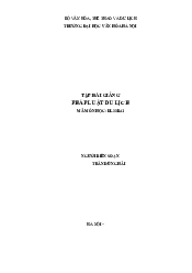 Bài giảng Pháp luật du lịch - Pháp luật đại cương | Trường Đại học Văn hóa Hà Nội
