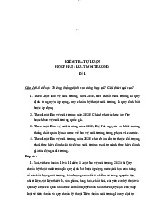Kiểm tra tự luận Luật môi trường - Luật Kinh Tế | Trường Đại học Mở Hà Nội
