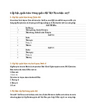 Cấp bậc, quân hàm trong quân đội Việt Nam hiện nay?