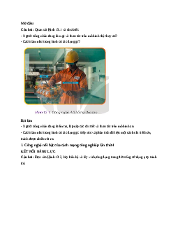 Công nghệ 11 Kết nối tri thức Bài 13: Tự động hoá quá trình sản xuất dưới tác dụng của cách mạng công nghiệp lần thứ 4