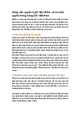 Đảng cầm quyền là gì? Đặc điểm, vai trò cầm quyền Đảng Cộng Sản Việt Nam