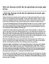 Phân tích đánh giá chủ đề, đặc sắc nghệ thuật của truyện ngắn Dì Hảo | Ngữ văn 10 Cánh Diều