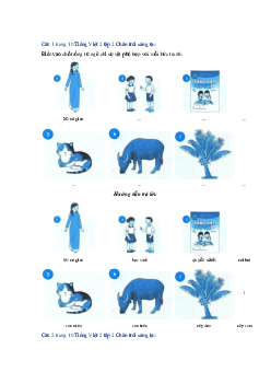 Giải VBT môn Tiếng việt 2 -  Bài 3: Ngày hôm qua đâu rồi? | Chân trời sáng tạo