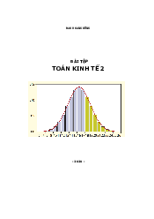 Bài tập toán kinh tế 2 | Học viện Ngân hàng