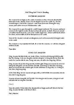 Giải Tiếng Anh 7 Unit 4: Reading | Explore English