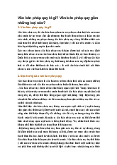 Văn bản pháp quy là gì? Văn bản pháp quy gồm những loại nào?