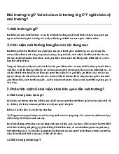 Môi trường là gì? Vai trò của môi trường là gì? Ý nghĩa bảo vệ môi trường?