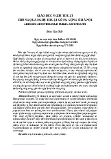 Nghệ Thuật Công Cộng Trong Giáo Dục Nghệ Thuật Ở Hà Nội | Môn Giáo dục nghệ thuật - Đại học Văn hóa Hà Nội