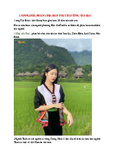 Dân tộc Tây Bắc - Đặc sắc văn hóa và phân chia tộc người môn Cơ sở văn hóa Việt Nam | Học viện Công Nghệ Bưu Chính Viễn Thông