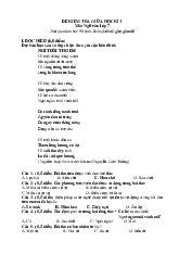Đề thi giữa học kỳ 1 môn Ngữ Văn lớp 7 năm học 2024 - 2025 - Đề số 4 | Bộ sách Cánh diều