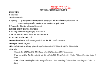 Đề thi giữa học kì 1 môn Khoa học tự nhiên 7 năm 2023 - 2024 sách KNTT - Đề 1