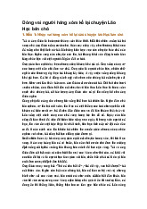 Đóng vai người hàng xóm kể lại chuyện Lão Hạc bán chó