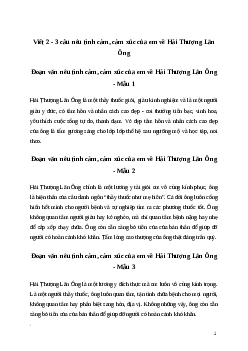Văn mẫu Viết 2 - 3 câu nêu tình cảm, cảm xúc của em về Hải Thượng Lãn Ông | Kết nối tri thức