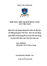 Bài thu hoạch LSĐ/ Trường đại học Nguyễn Tất Thành