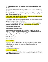 Bài tập trắc nghiệm ( có đáp án ) - môn tư tưởng Hồ Chí Minh