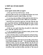 Triết học về con người | Môn Triết học Mác - Lênin - Đại học Sư phạm Thành phố Hồ Chí Minh