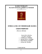 ECI 2024 group report on ethics and contemporary issues in Vietnam | Đại Học Hà Nội