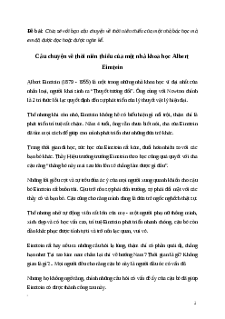 Văn mẫu Chia sẻ với bạn câu chuyện về thời niên thiếu của một nhà bác học | Kết nối tri thức
