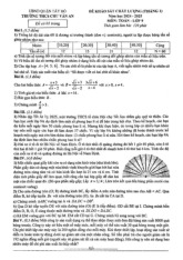 Đề khảo sát Toán 9 tháng 01 năm 2025 trường THCS Chu Văn An – Hà Nội