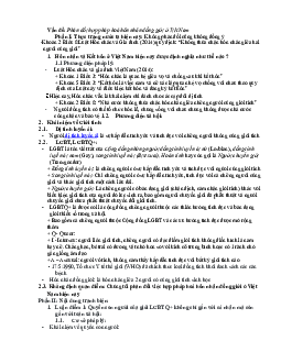 Vấn đề: Phản đối hợp pháp hoá hôn nhân đồng giới ở Việt Nam học phần Luật hiến pháp